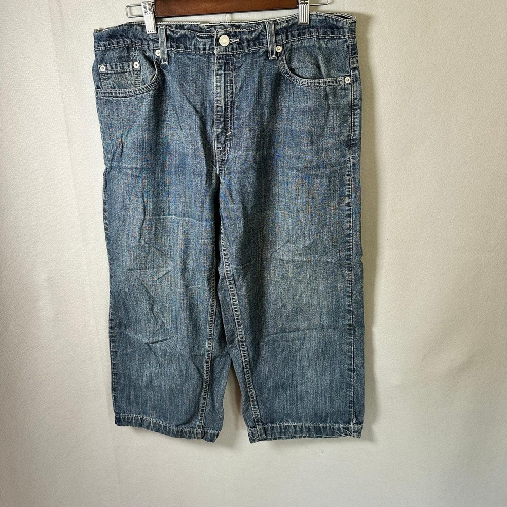 VTG Levi's 577 Jeans Womens 14 MIS Blue Slouchy Fit Medium Wash Cotton